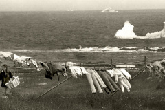 A clothesline blows in the wind at Ochre Pit Cove, Conception Bay. Photo by Greg Locke © 2009 Copyright.