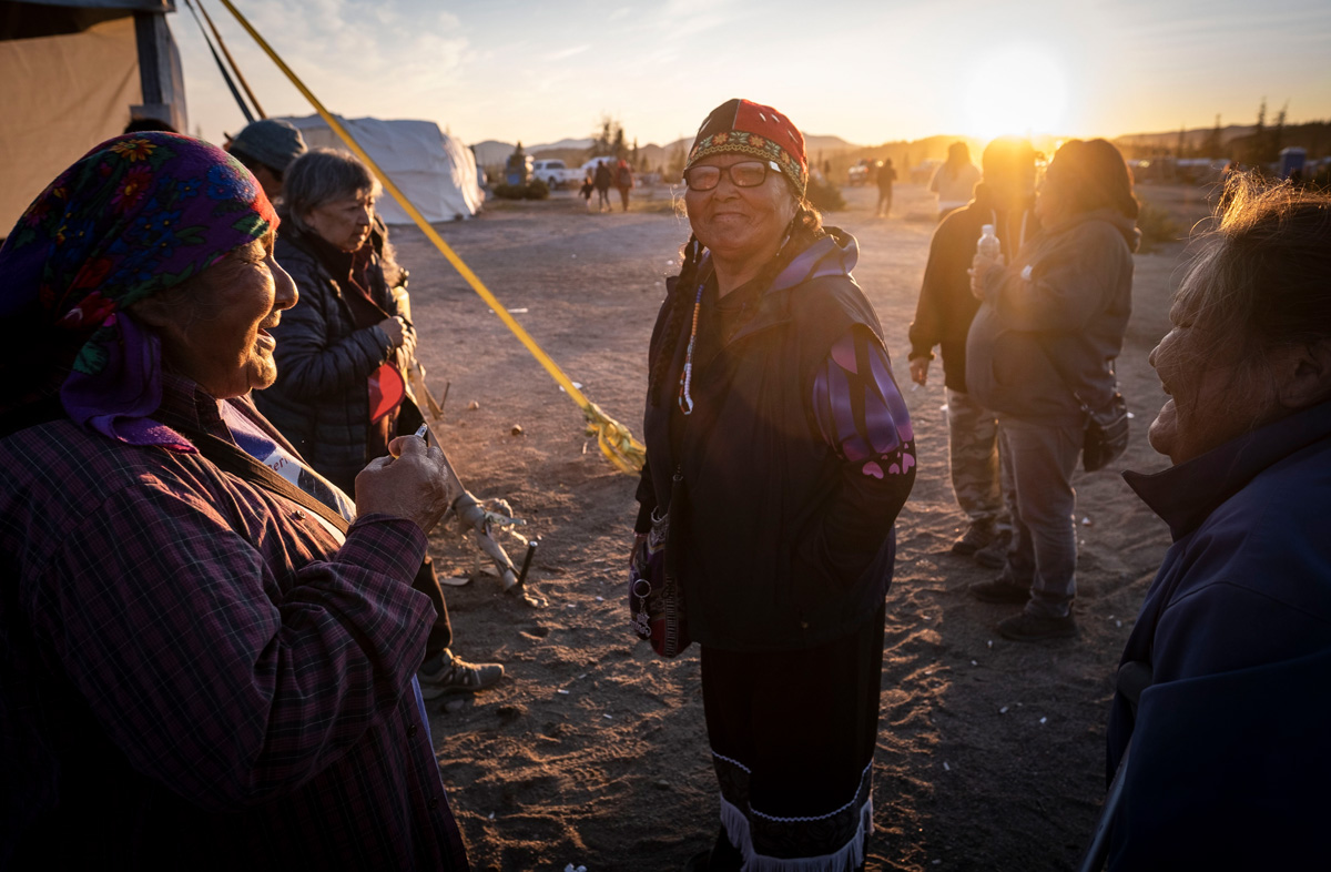 Innu at Natuashish on the north coast of Labrador for Gathering of Elders. Hosted by the Mushuau Innu First Nations. (Greg Locke © 2022 ) Innu at Natuashish on the north coast of Labrador for Gathering of Elders. Hosted by the Mushuau Innu First Nations. (Greg Locke © 2022 )